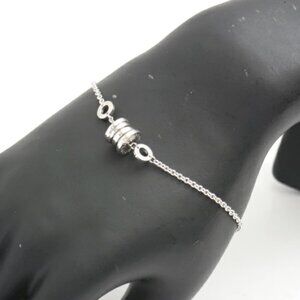BVLGARI B zero1 Element Bracelet 7.5" 18K White Gold 750 Auth